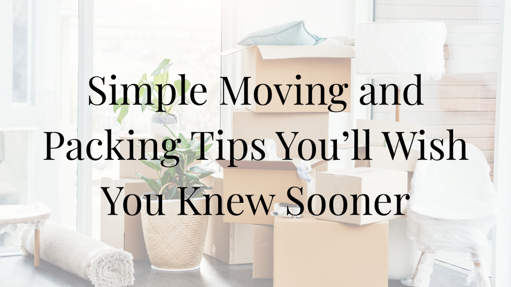 moving and packing tips