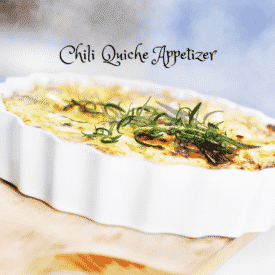 Chili Quiche Appetizer