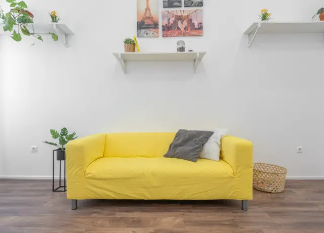 Sofa slipcover - redecorating your home on a budget. 
