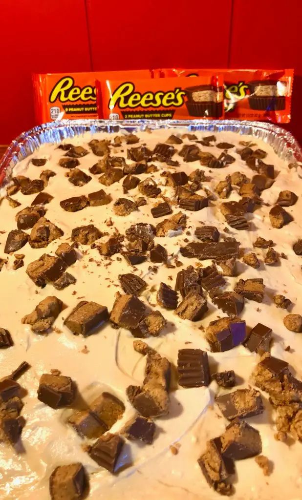 Reese's Cake with Peanut Butter Cream Cheese Frosting