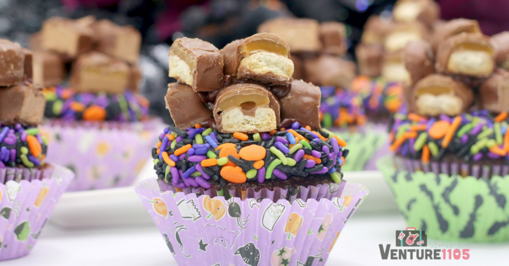 Halloween Cupcakes with Leftover Candy