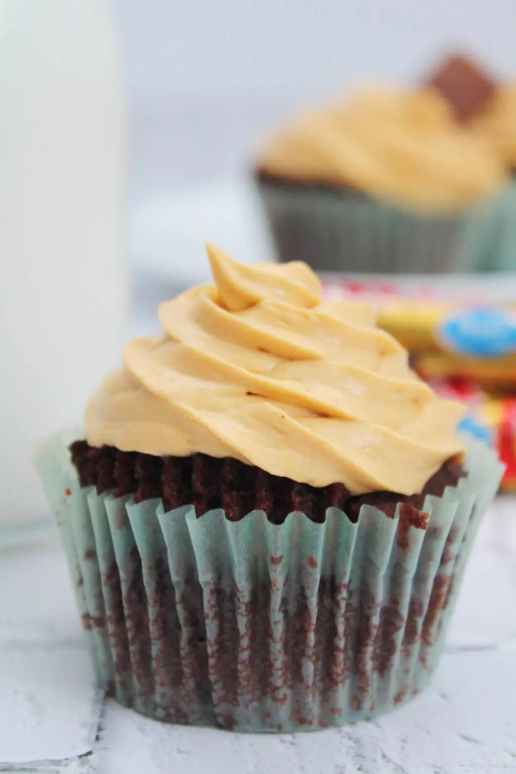 Air Fryer Twix Cupcakes