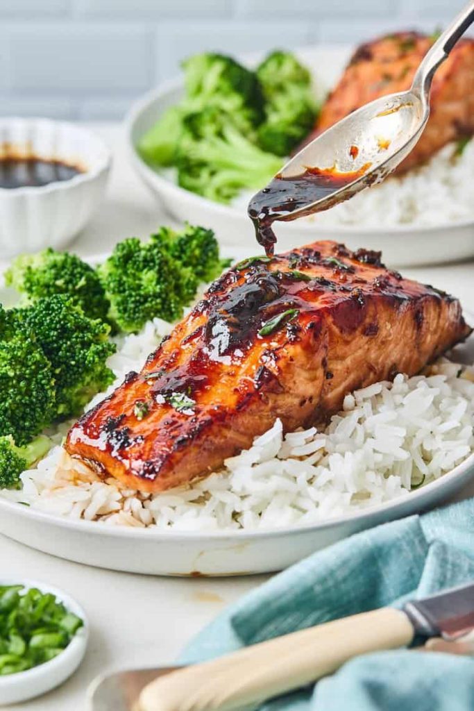 Air Fryer Honey Garlic Salmon - Easy Fall Meals