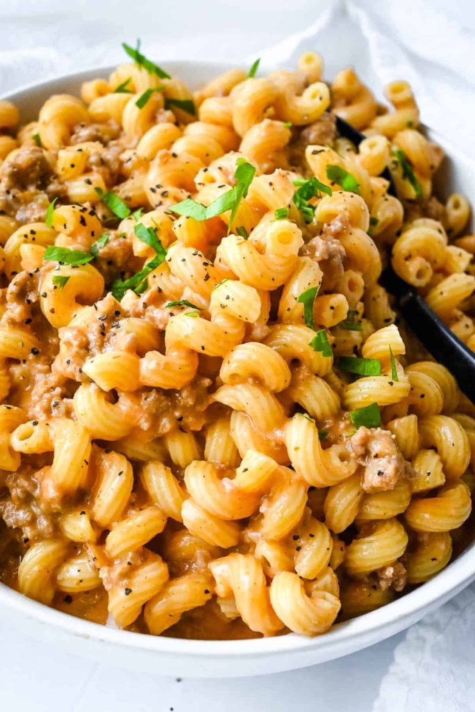 Healthy Instant Pot Hamburger Helper - Easy Dinners for Family