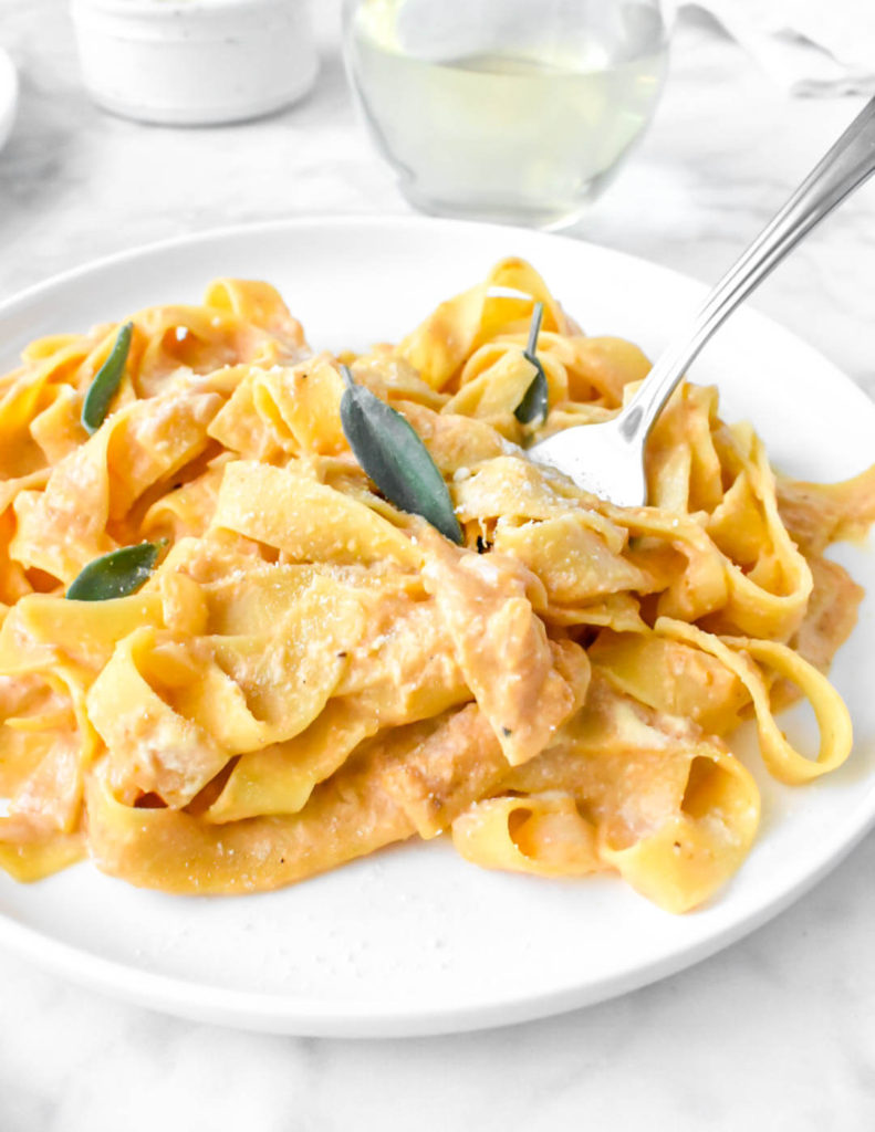 Pumpkin Fettucine Alfredo - Easy Fall Dinners