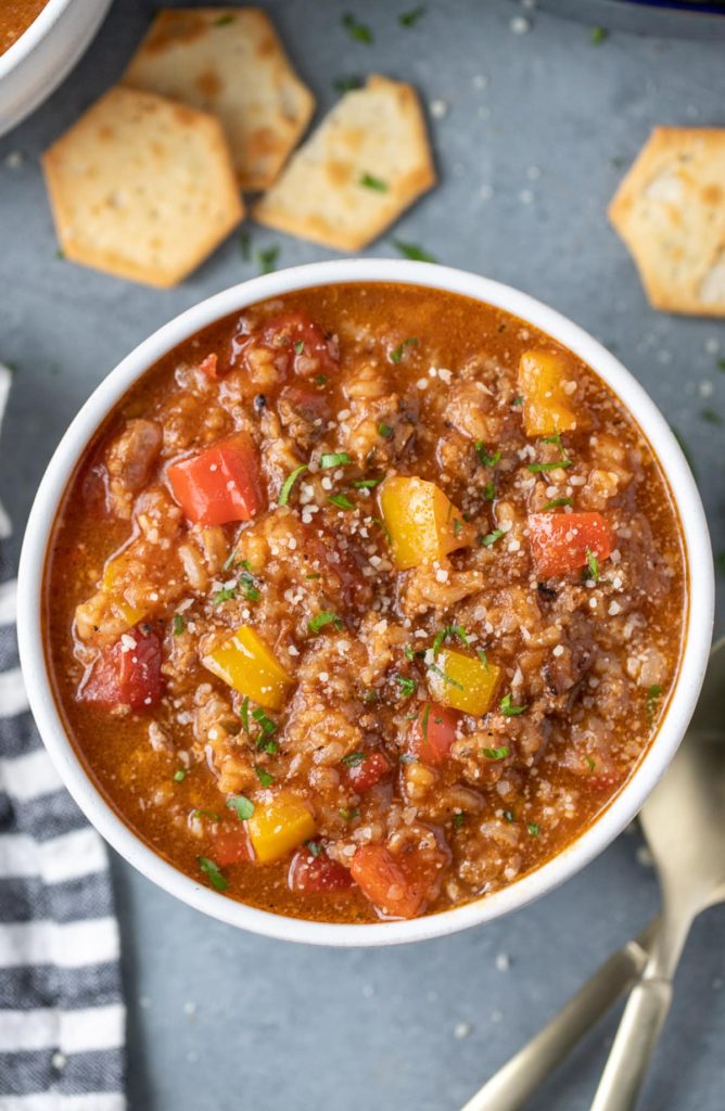 Stuffed Pepper Soup - Easy Dinner Ideas