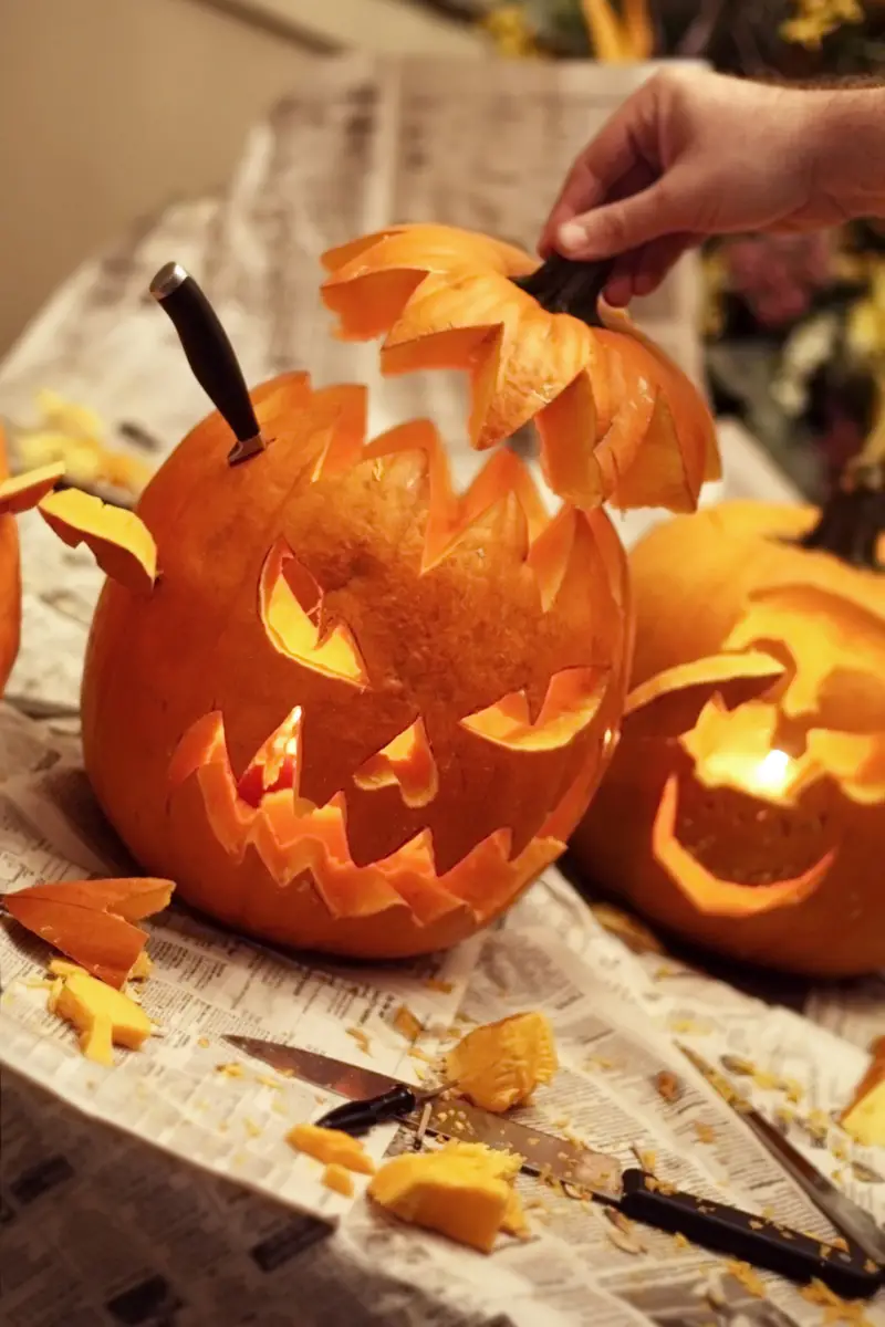 Carving Pumpkins - Fall Bucket List