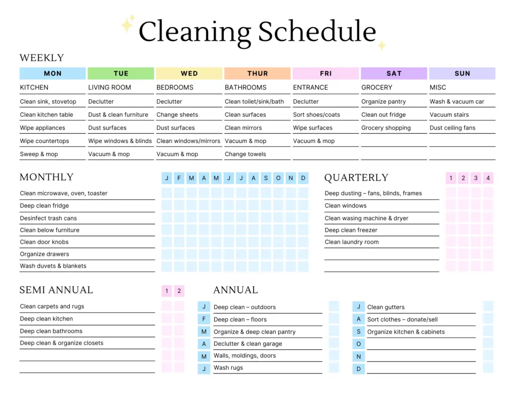 How to Effectively Stick to an ADHD Cleaning Schedule A Beautifully