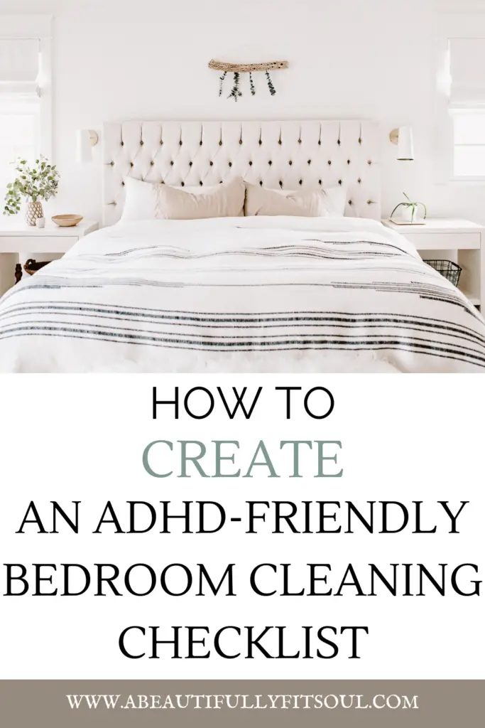ADHD Bedroom Cleaning Checklist