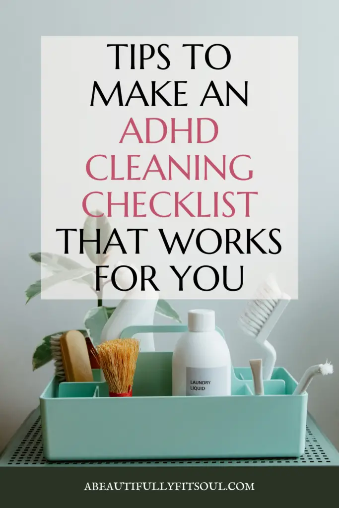 ADHD cleaning checklist