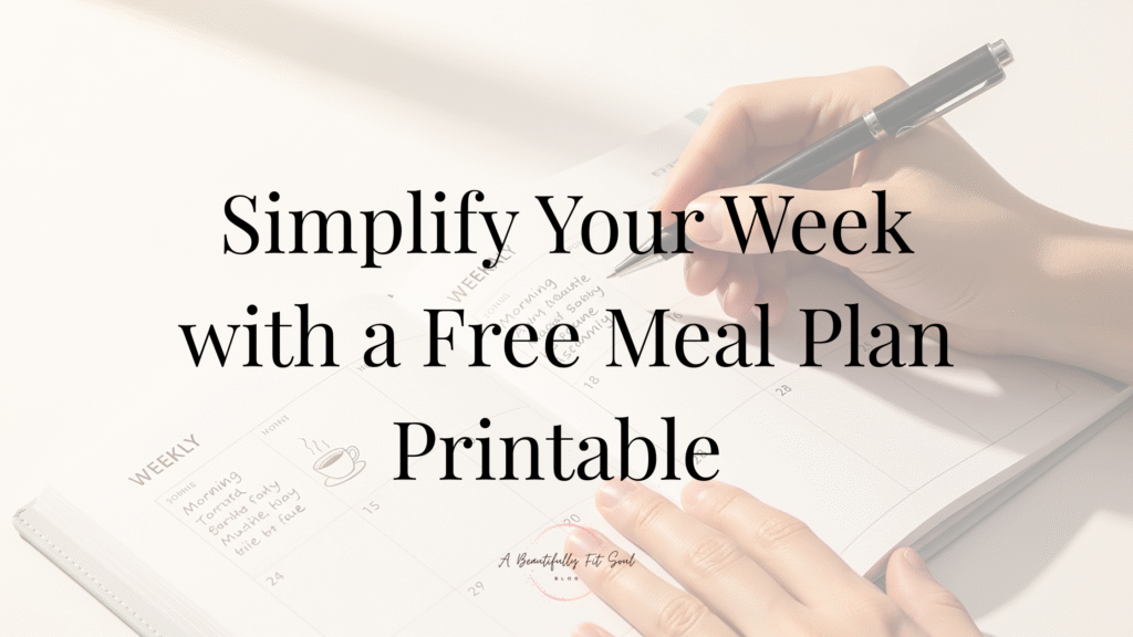 Free Meal Plan Printable