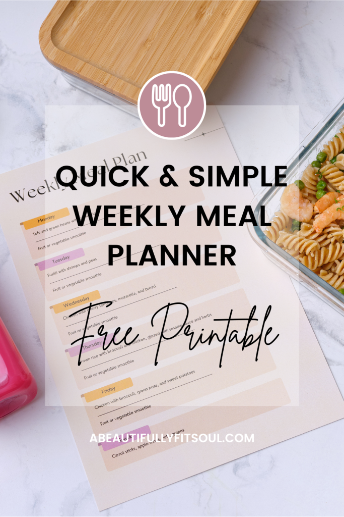 meal plan printable